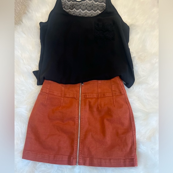 Free People We The Free Zip It Up Mini Skirt - Picture 6 of 6